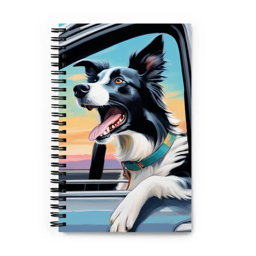 PugMug Custom Border Collie Spiral Notebook