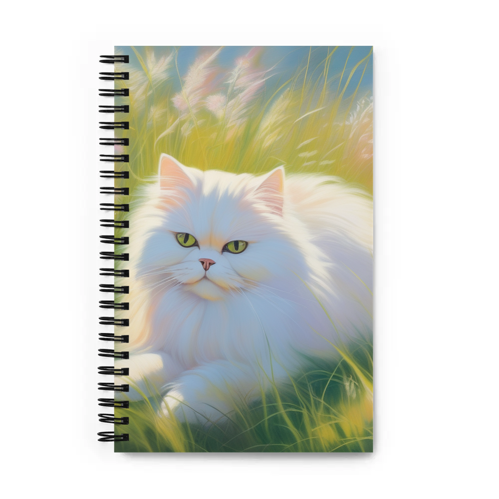 PugMug Custom White Persian Cat Spiral Notebook