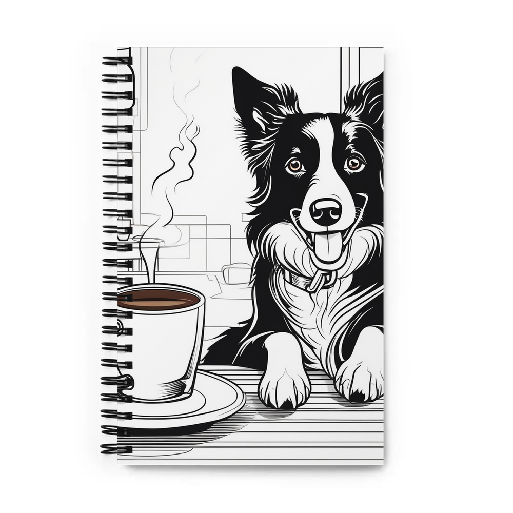 PugMug Custom Border Collie Spiral Notebook