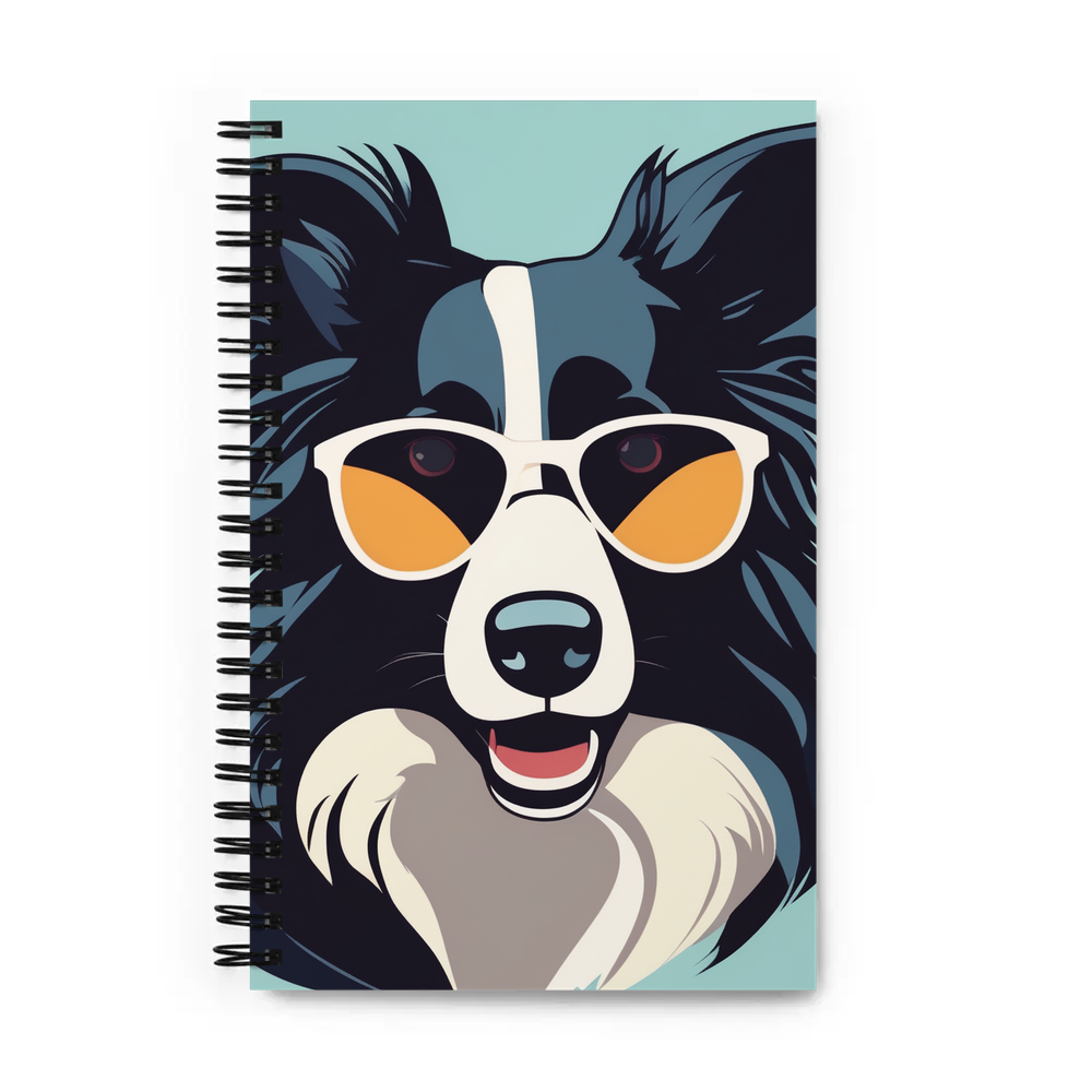 PugMug Custom Border Collie Spiral Notebook