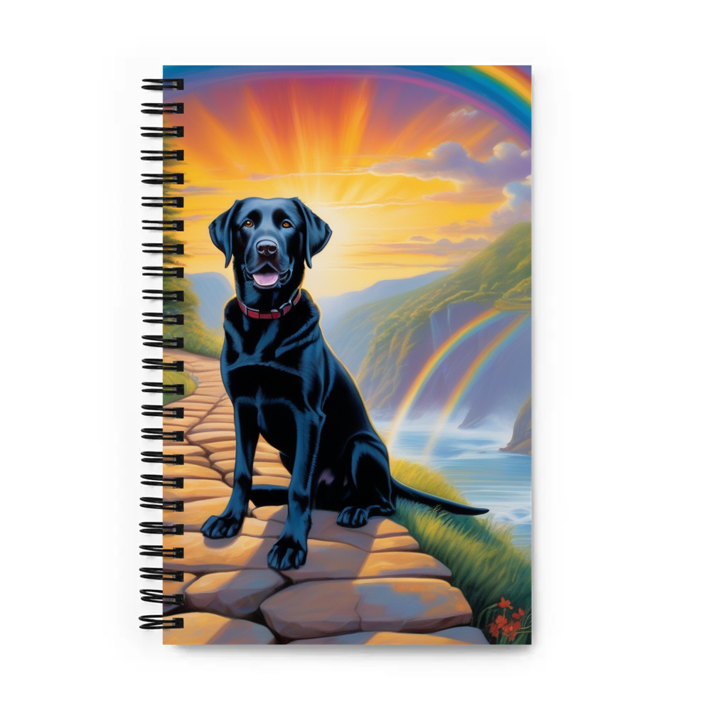 PugMug Custom Black Labrador Retriever Spiral Notebook