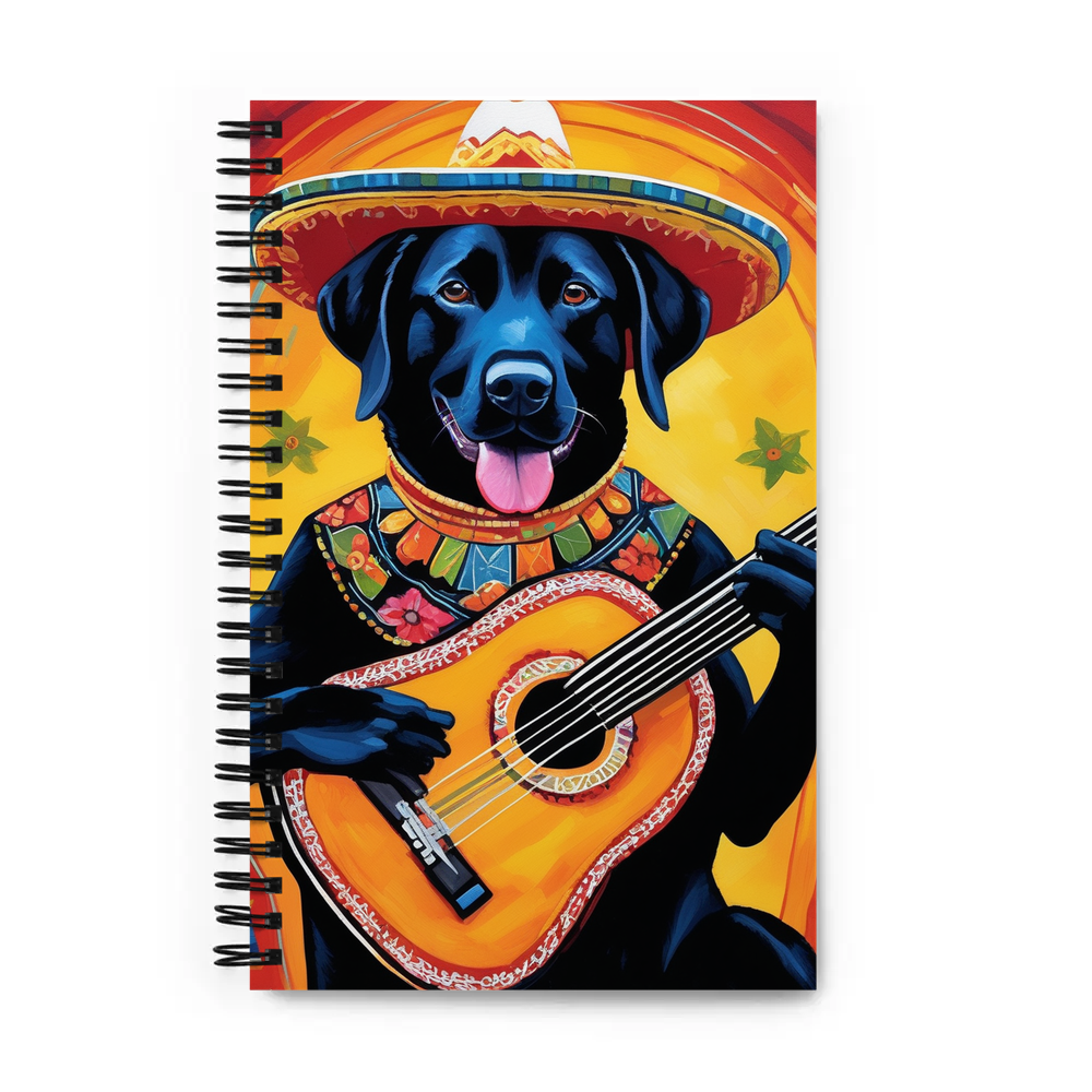 PugMug Custom Black Labrador Retriever Spiral Notebook