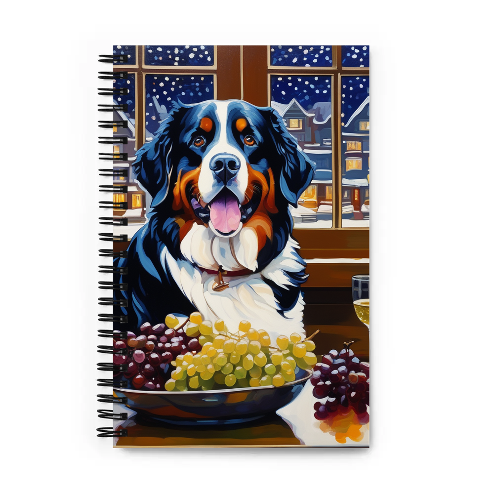 PugMug Custom Bernese Mountain Dog Spiral Notebook