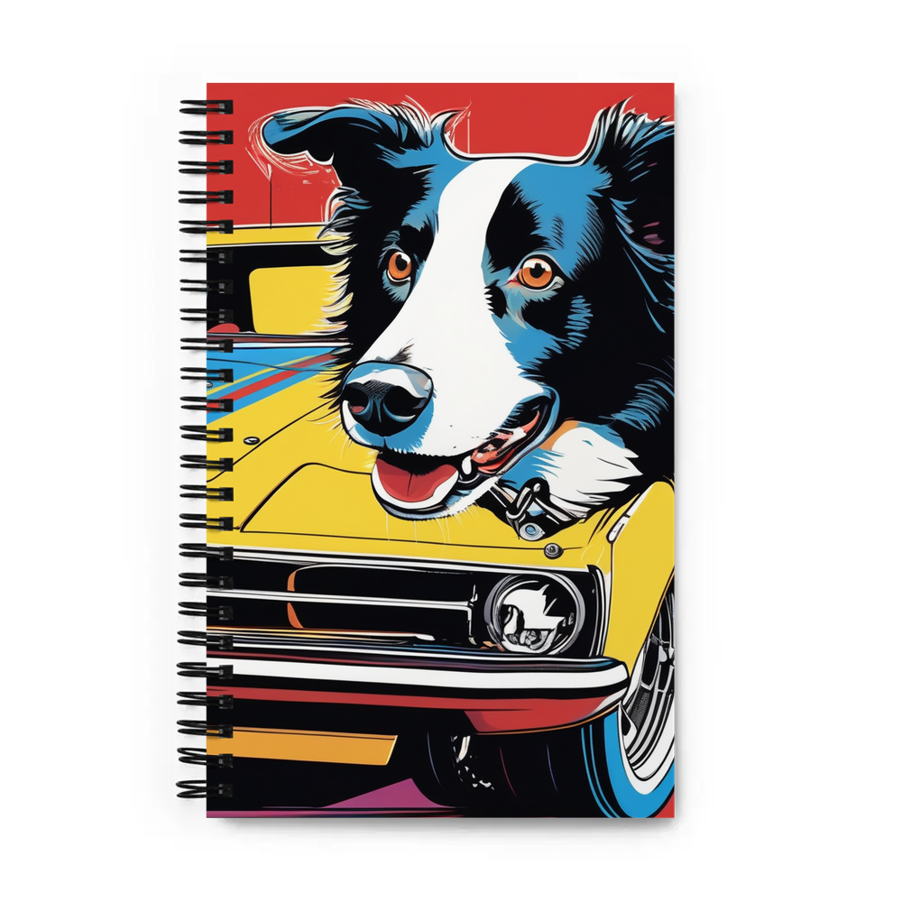 PugMug Custom Border Collie Spiral Notebook