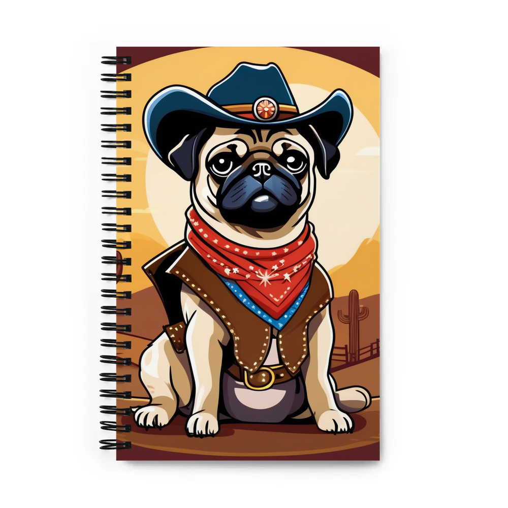PugMug Custom Pug Spiral Notebook