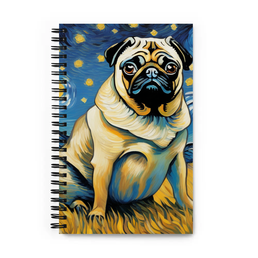 PugMug Custom Pug Spiral Notebook