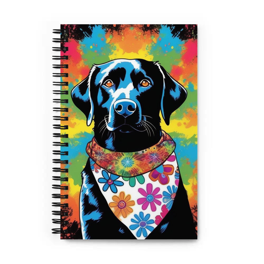 PugMug Custom Black Labrador Retriever Spiral Notebook