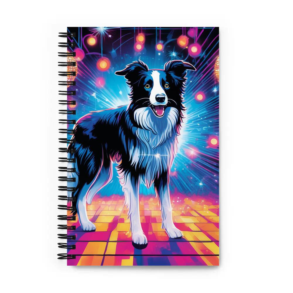 PugMug Custom Border Collie Spiral Notebook