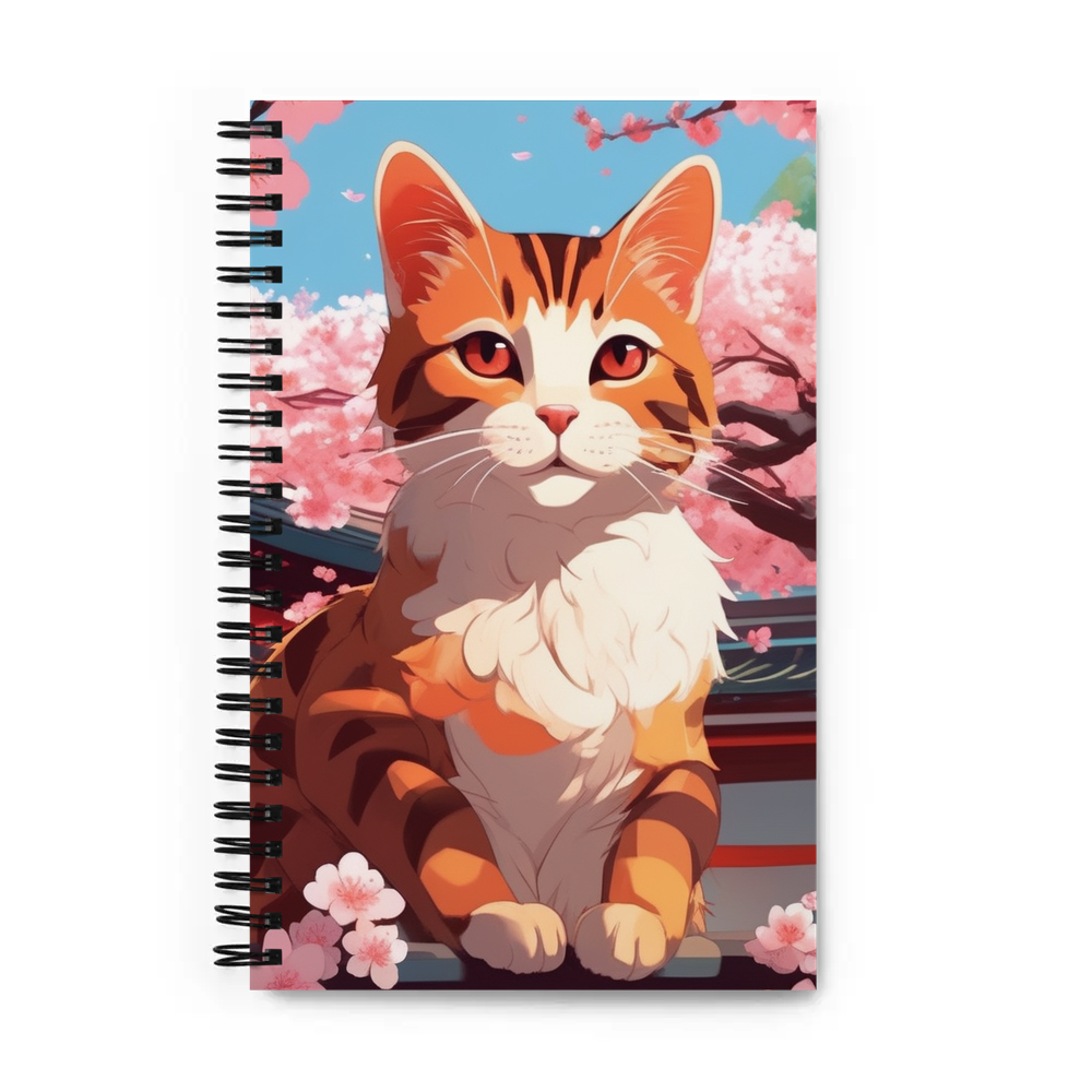PugMug Custom Tabby Companion Cat Spiral Notebook