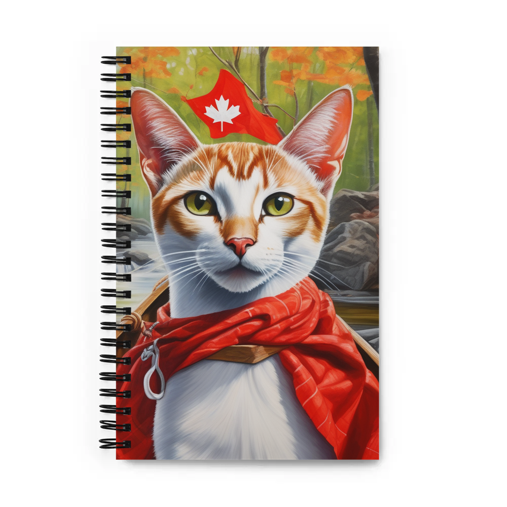 PugMug Custom White Abyssinian Cat Spiral Notebook