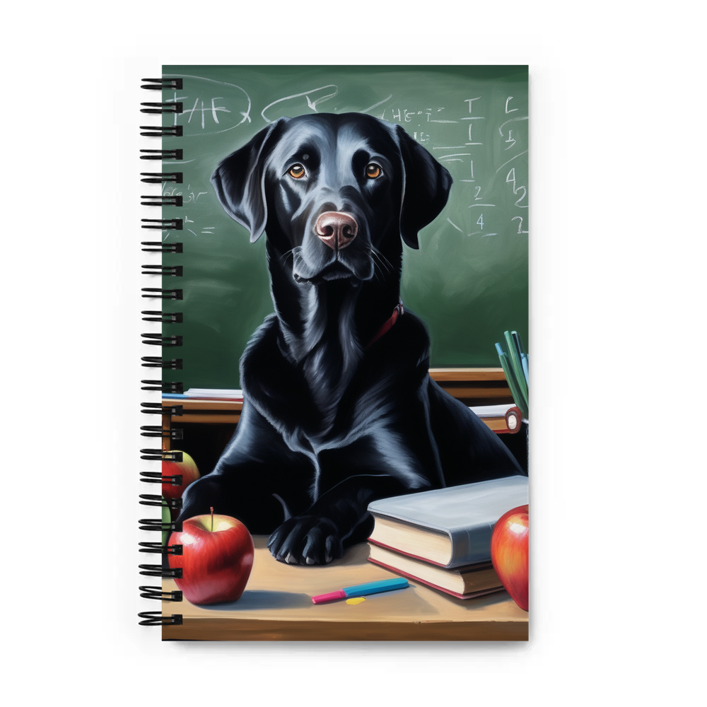 PugMug Custom Black Labrador Retriever Spiral Notebook