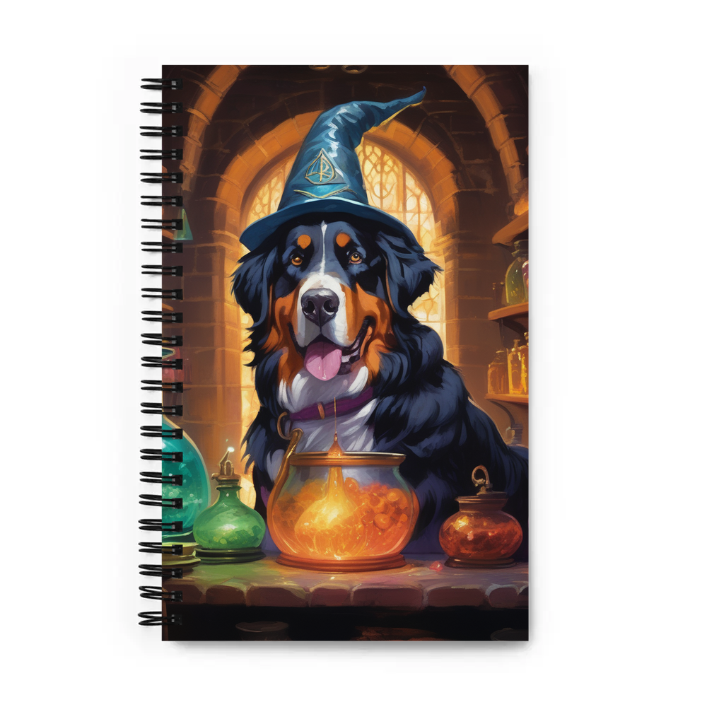 PugMug Custom Bernese Mountain Dog Spiral Notebook