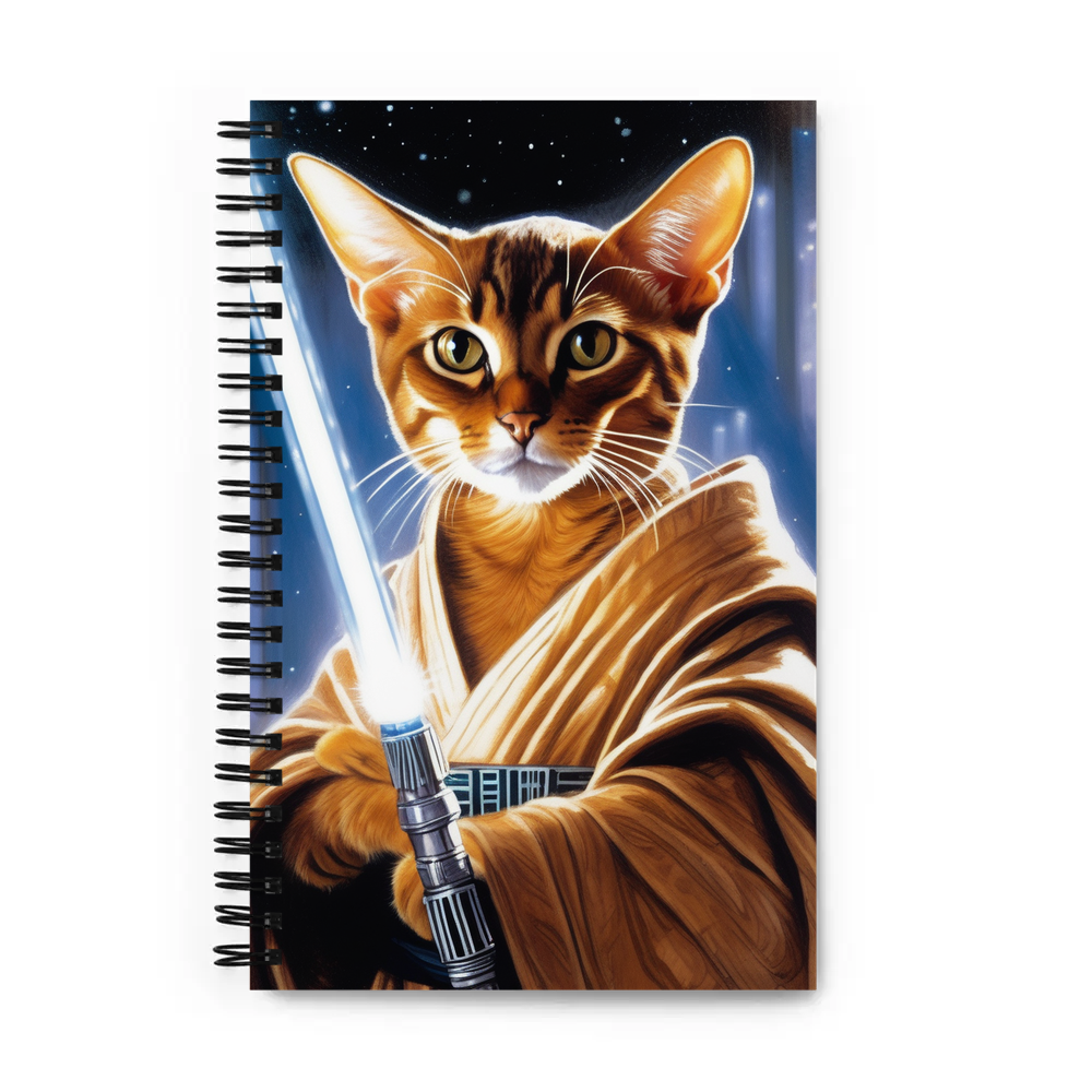 PugMug Custom Tabby Abyssinian Cat Spiral Notebook