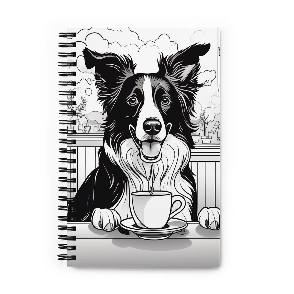 PugMug Custom Border Collie Spiral Notebook