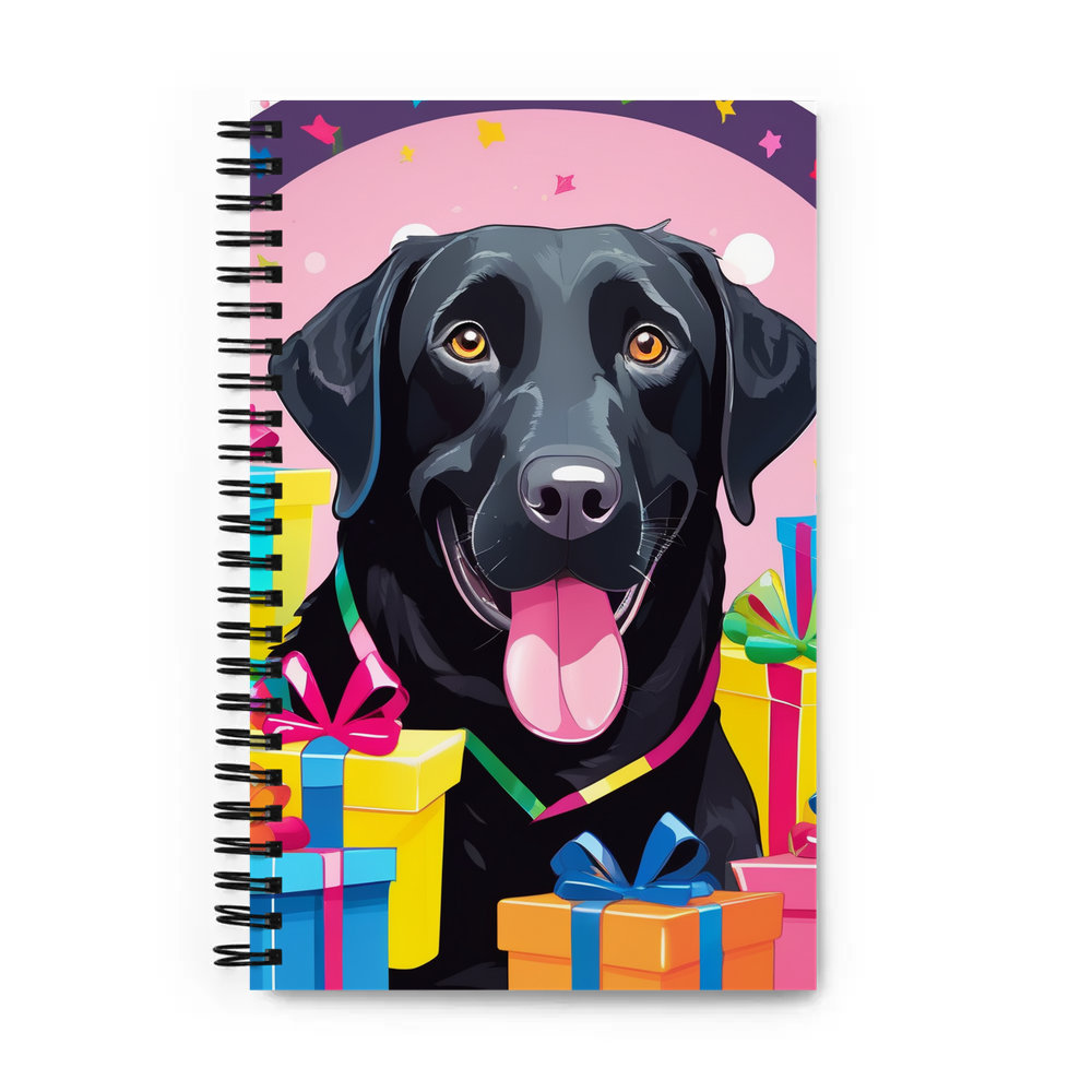 PugMug Custom Black Labrador Retriever Spiral Notebook