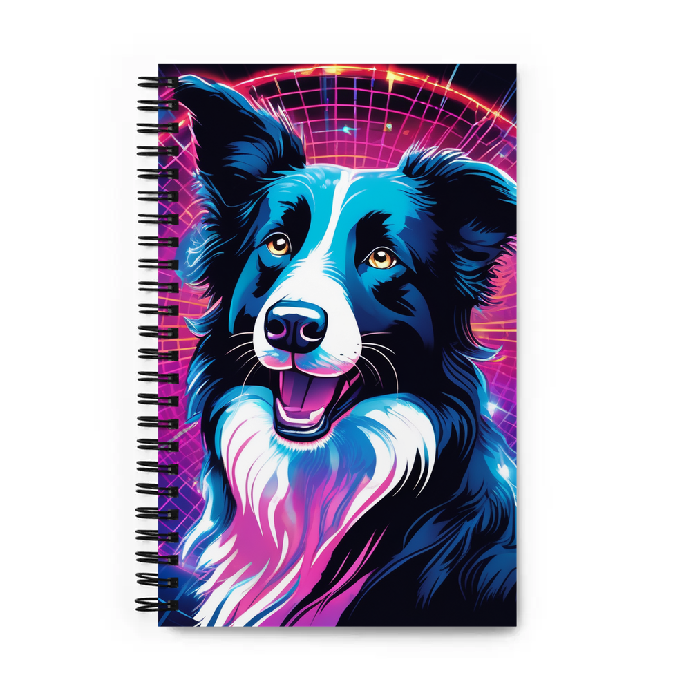 PugMug Custom Border Collie Spiral Notebook