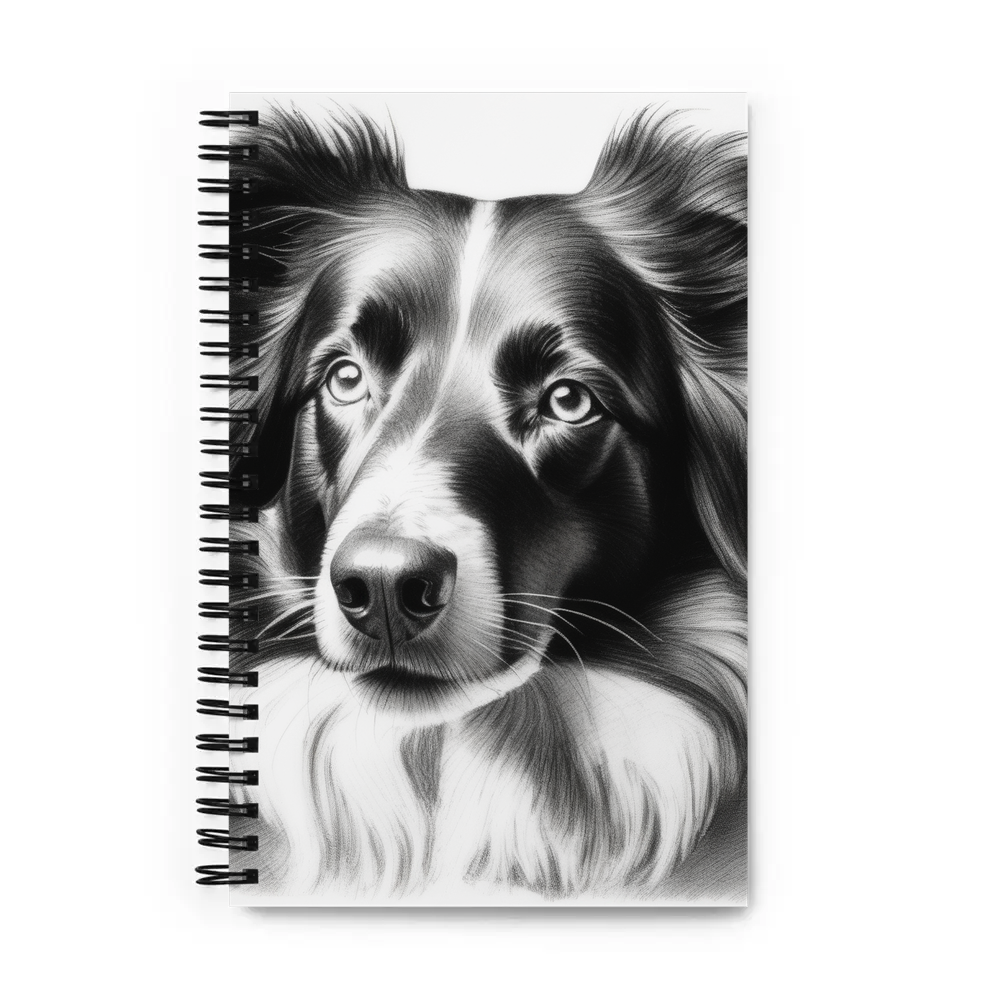 PugMug Custom Border Collie Spiral Notebook