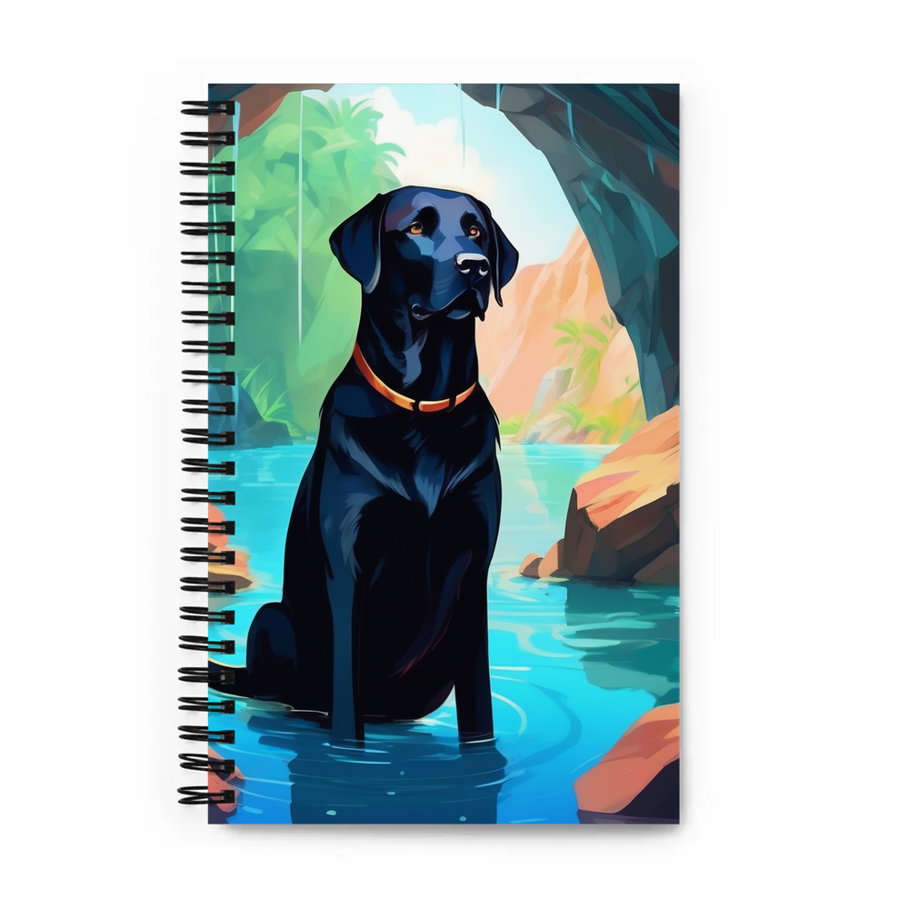PugMug Custom Black Labrador Retriever Spiral Notebook