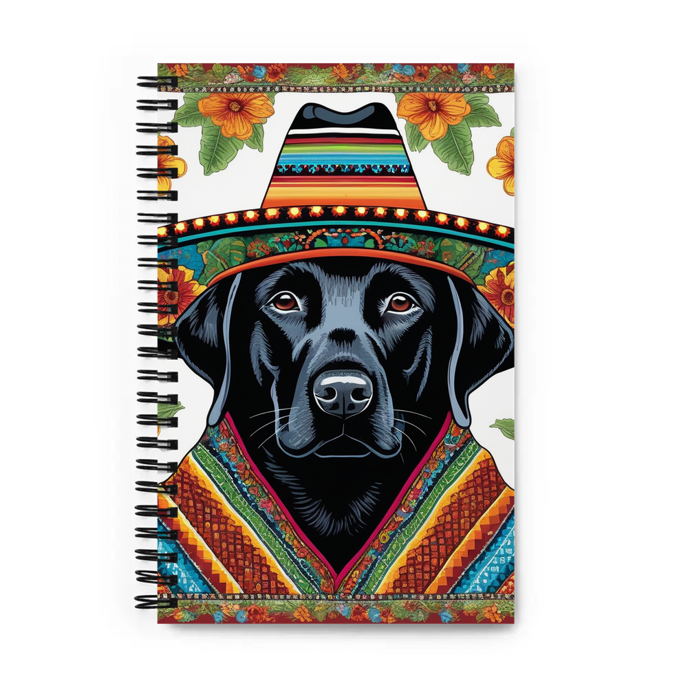 PugMug Custom Black Labrador Retriever Spiral Notebook