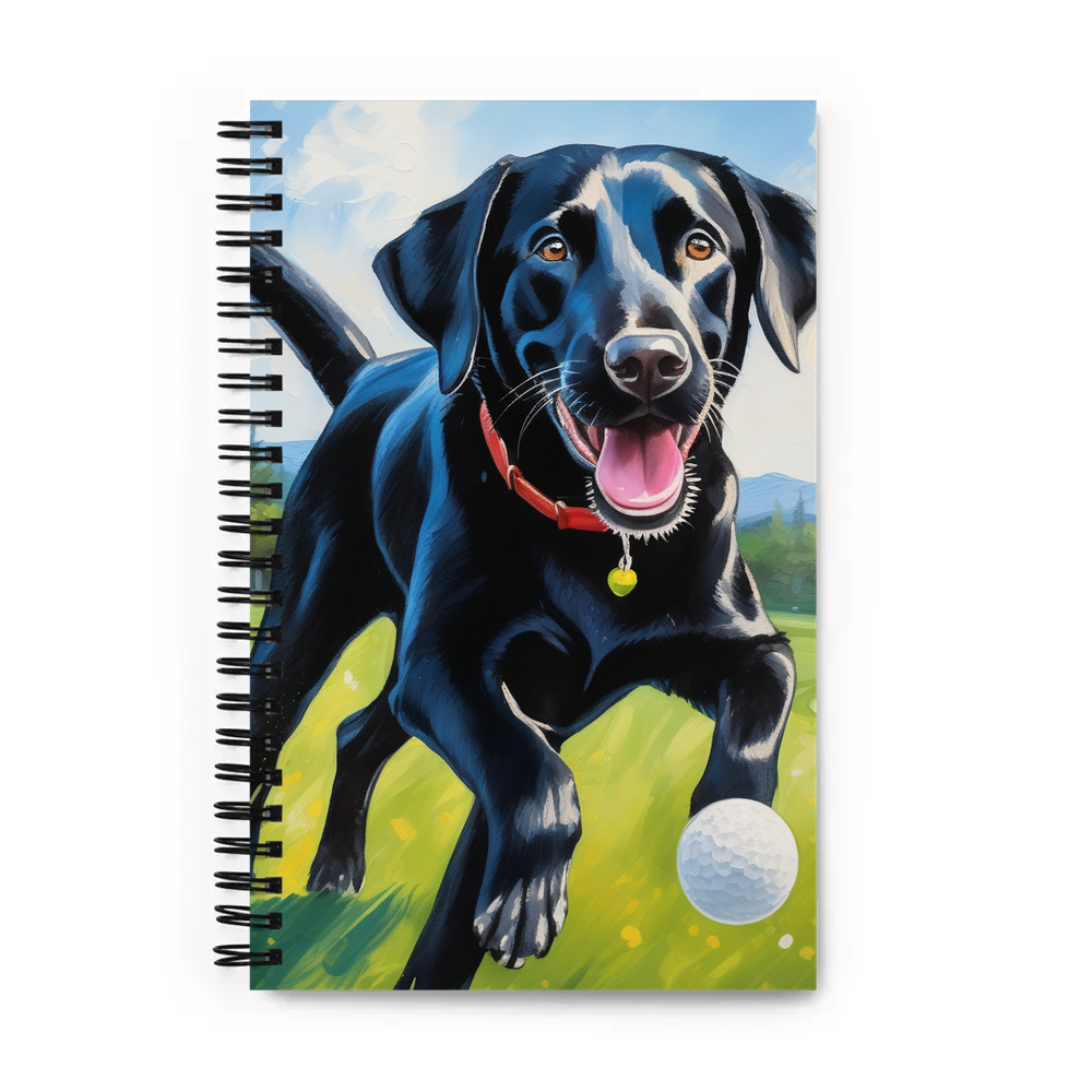 PugMug Custom Black Labrador Retriever Spiral Notebook