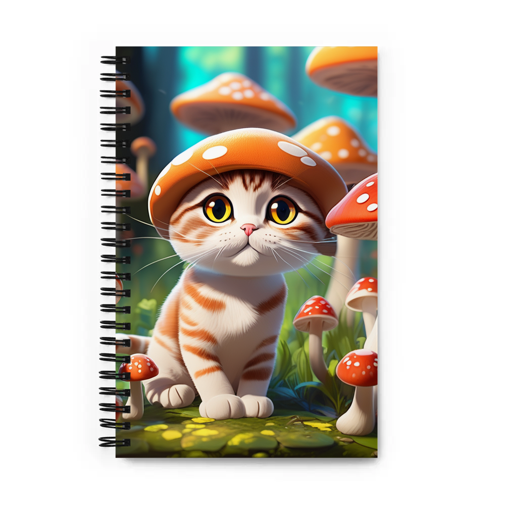 PugMug Custom Tabby Scottish Fold Cat Spiral Notebook