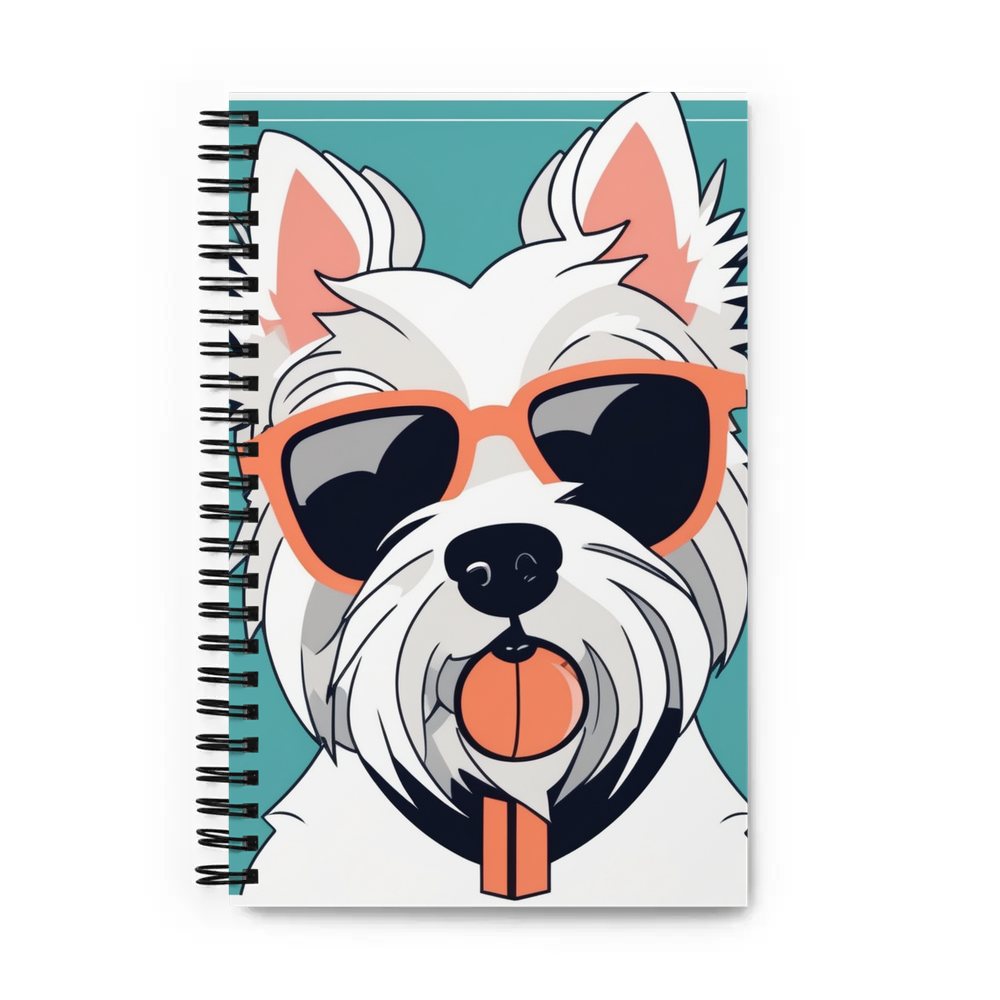 PugMug Custom West Highland White Terrier Spiral Notebook