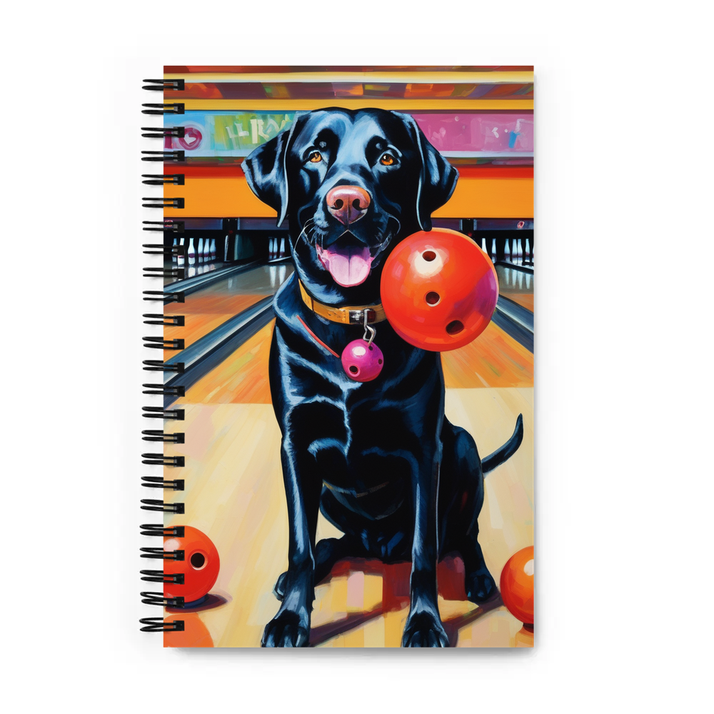 PugMug Custom Black Labrador Retriever Spiral Notebook