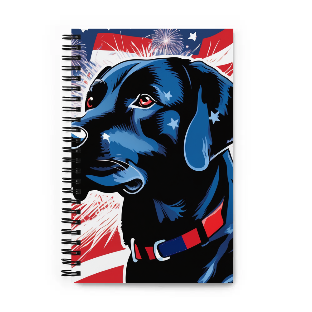 PugMug Custom Black Labrador Retriever Spiral Notebook