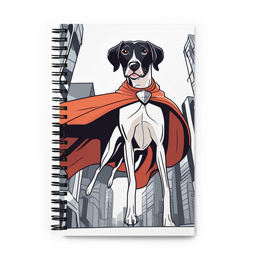 PugMug Custom Pointer Dog Spiral Notebook