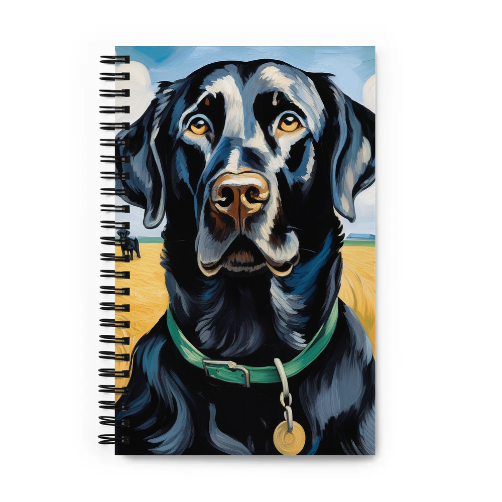 PugMug Custom Black Labrador Retriever Spiral Notebook