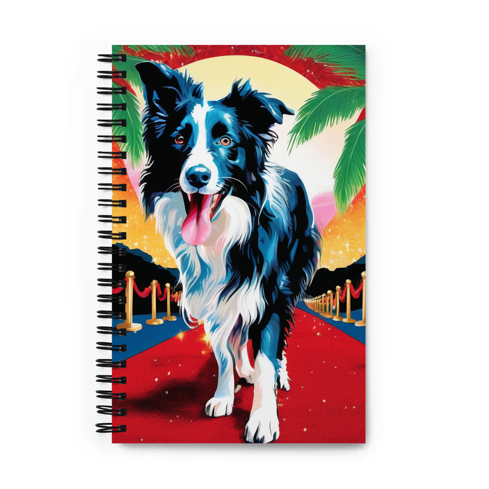 PugMug Custom Border Collie Spiral Notebook