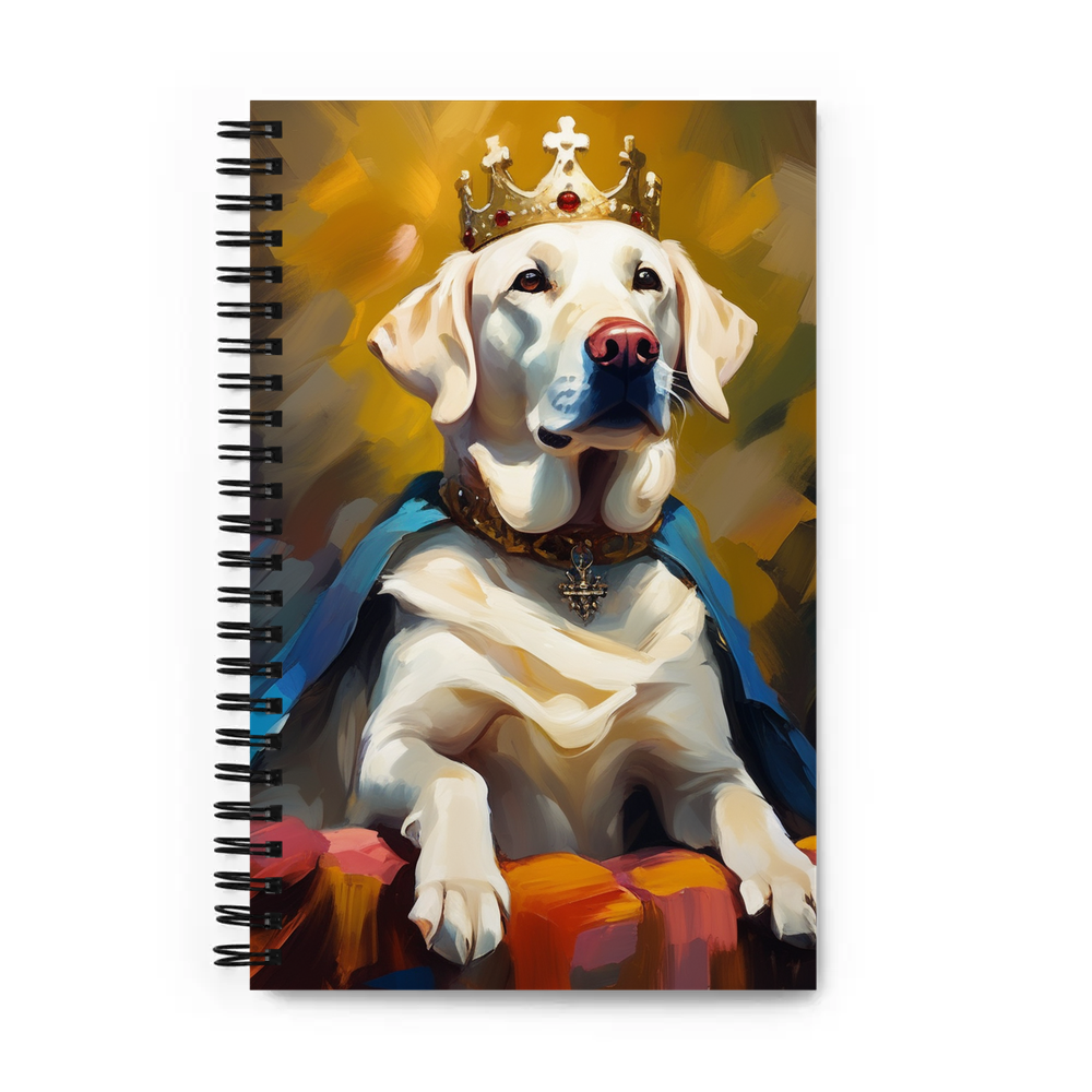 PugMug Custom White Labrador Retriever Spiral Notebook