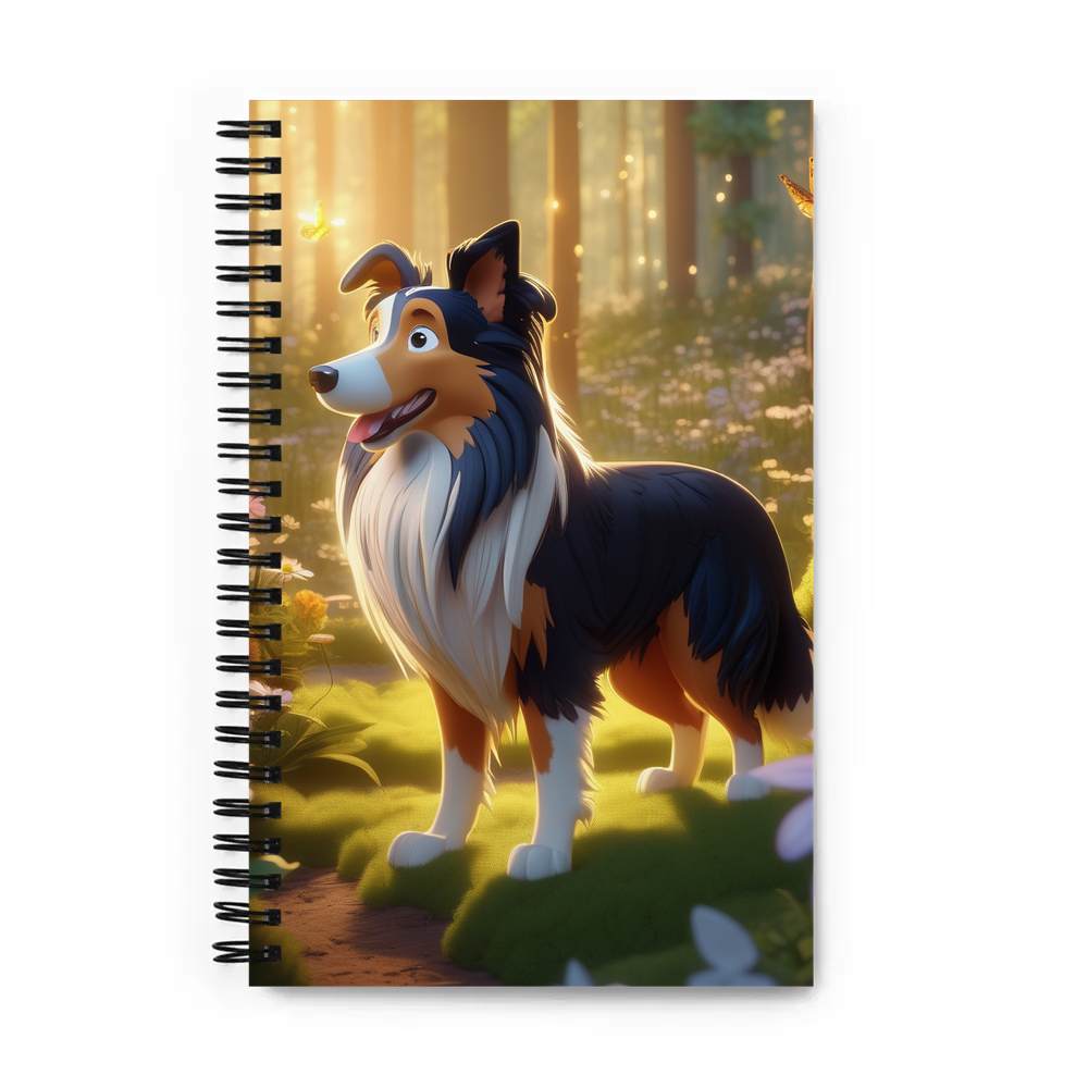 PugMug Custom Collie Spiral Notebook