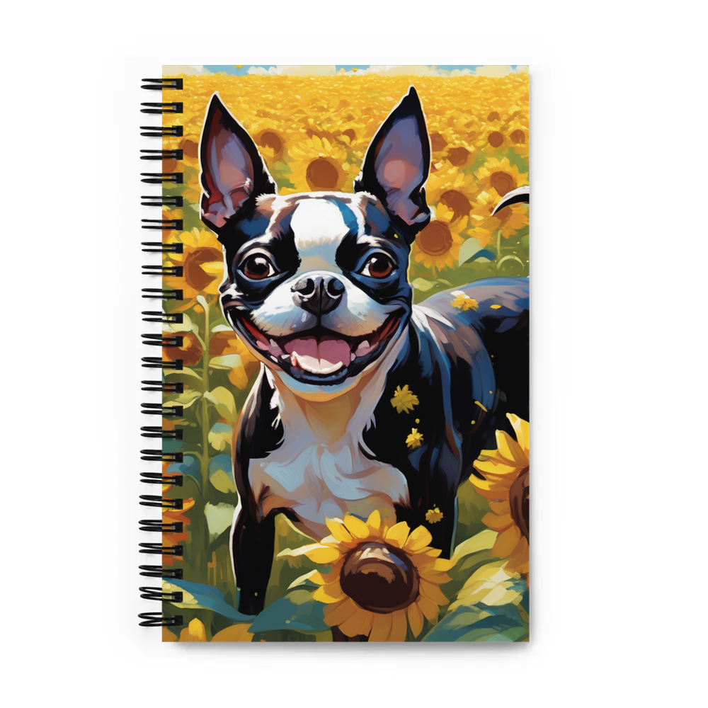 PugMug Custom Boston Terrier Spiral Notebook