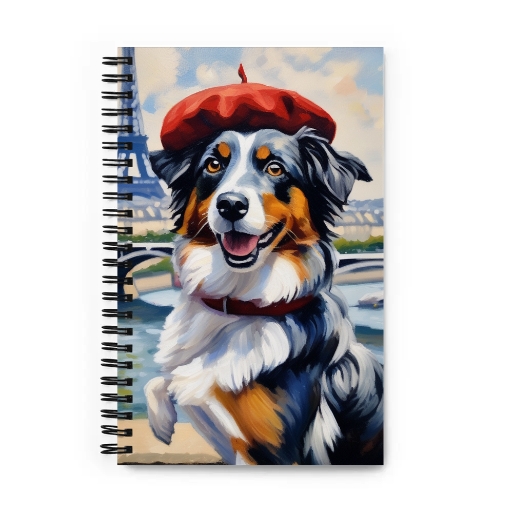 PugMug Custom Australian Shepherd Dog Spiral Notebook