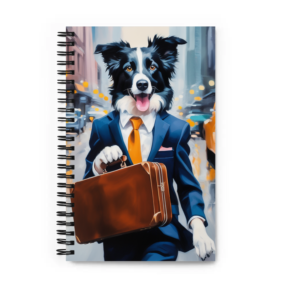 PugMug Custom Border Collie Spiral Notebook
