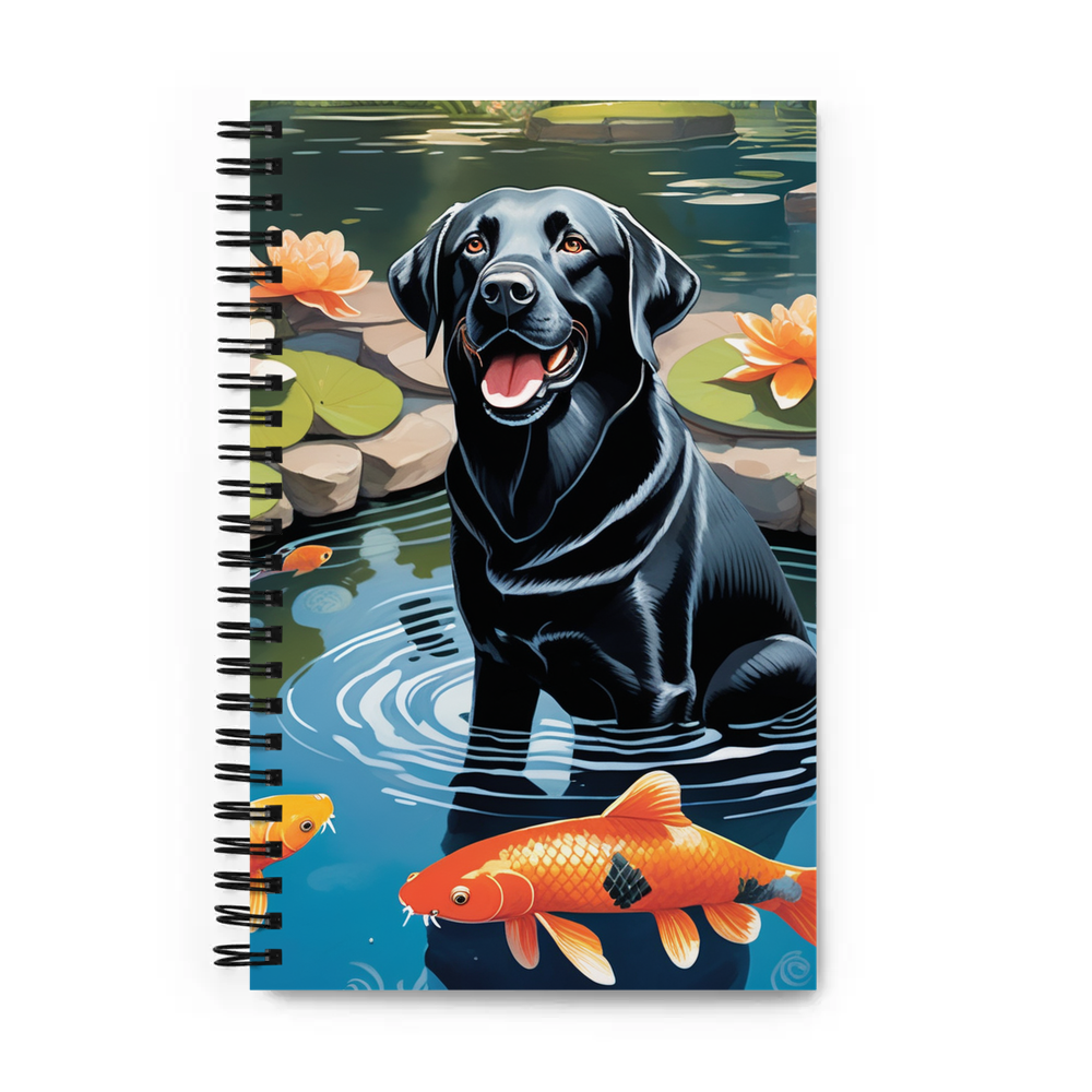 PugMug Custom Black Labrador Retriever Spiral Notebook