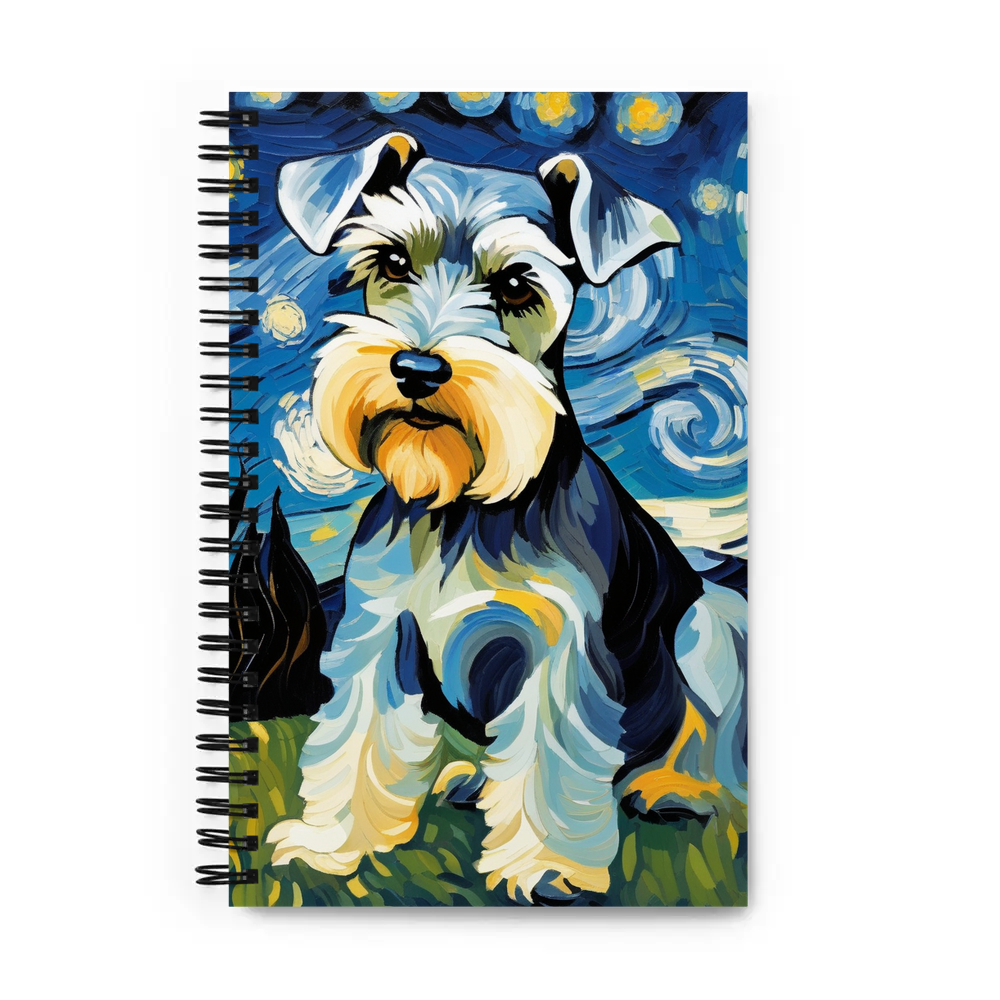 PugMug Custom Miniature Schnauzer Spiral Notebook