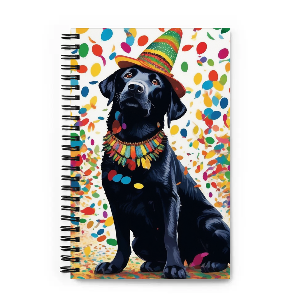 PugMug Custom Black Labrador Retriever Spiral Notebook