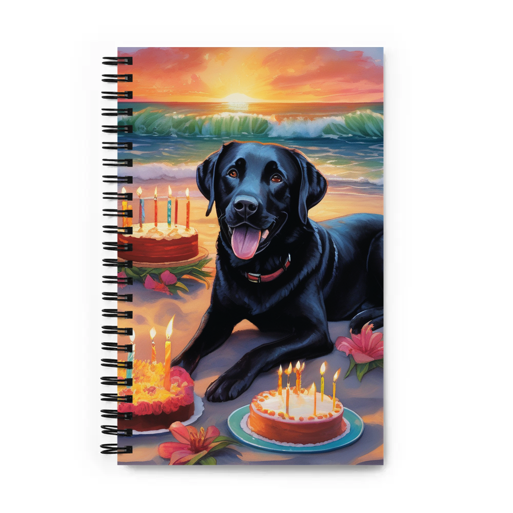 PugMug Custom Black Labrador Retriever Spiral Notebook