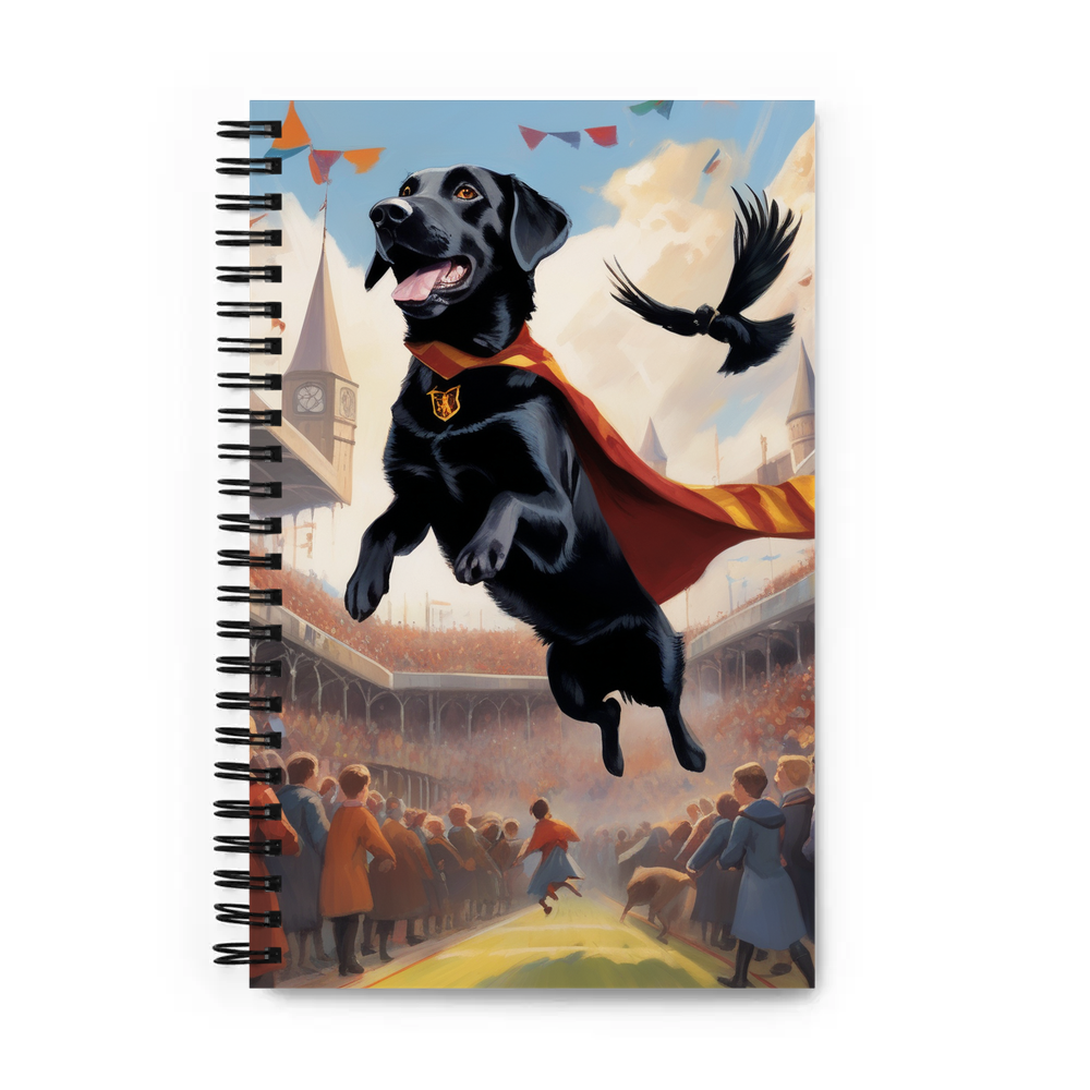 PugMug Custom Black Labrador Retriever Spiral Notebook