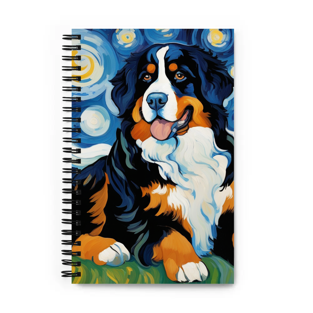 PugMug Custom Bernese Mountain Dog Spiral Notebook