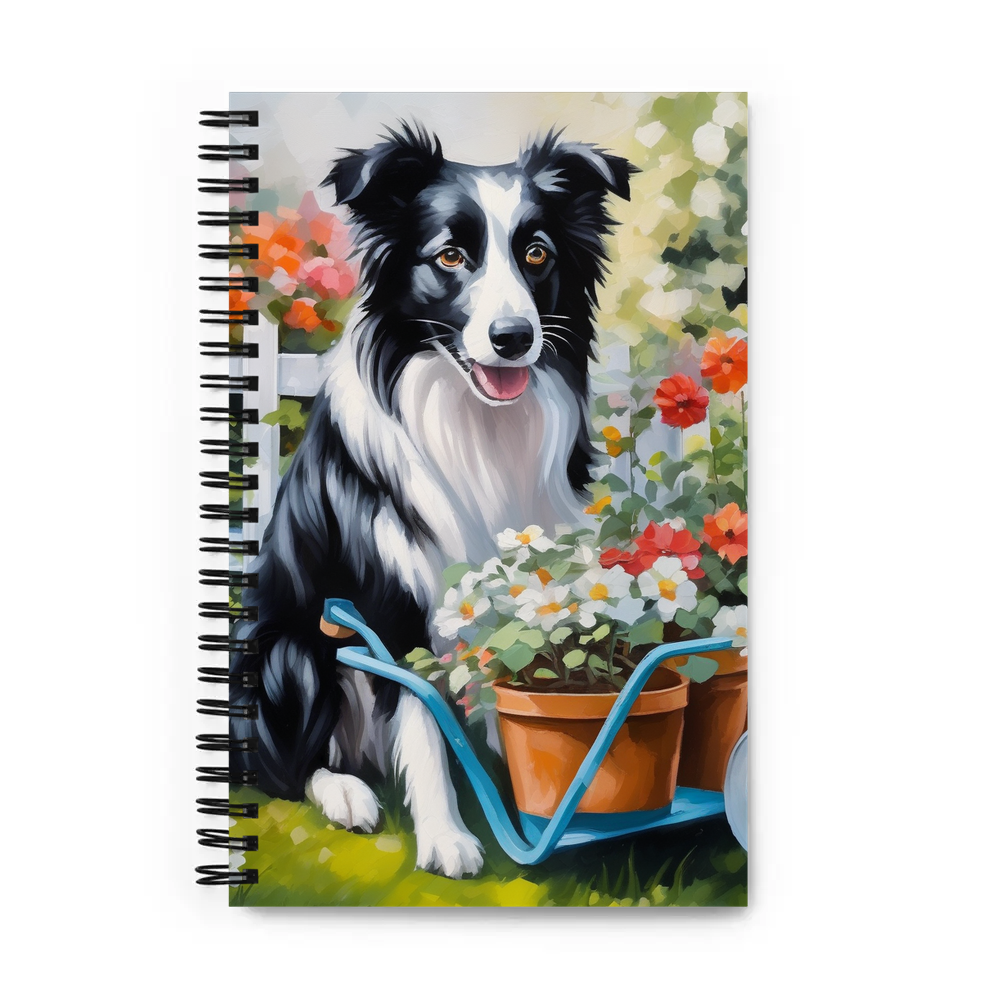 PugMug Custom Border Collie Spiral Notebook