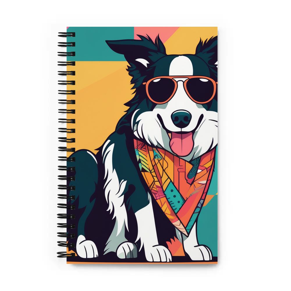 PugMug Custom Border Collie Spiral Notebook