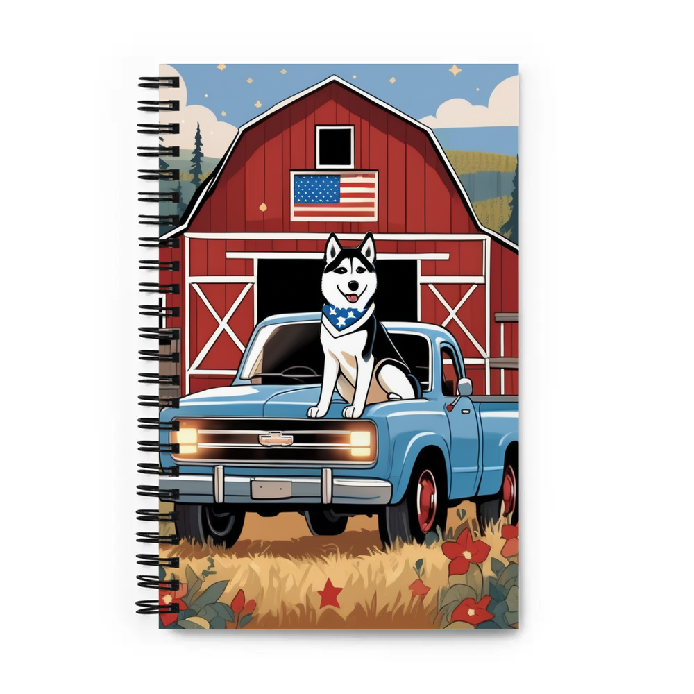 PugMug Custom Siberian Husky Spiral Notebook