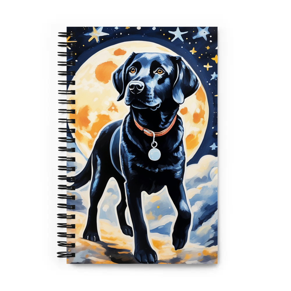 PugMug Custom Black Labrador Retriever Spiral Notebook