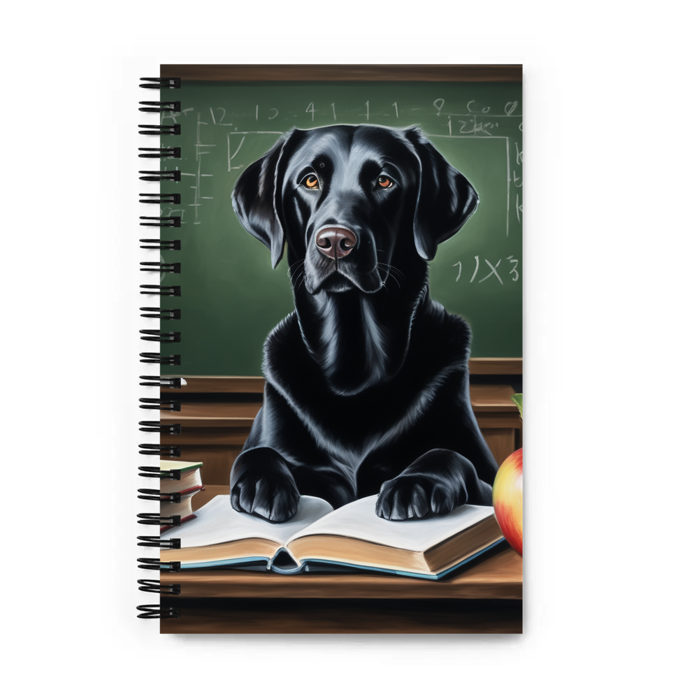 PugMug Custom Black Labrador Retriever Spiral Notebook