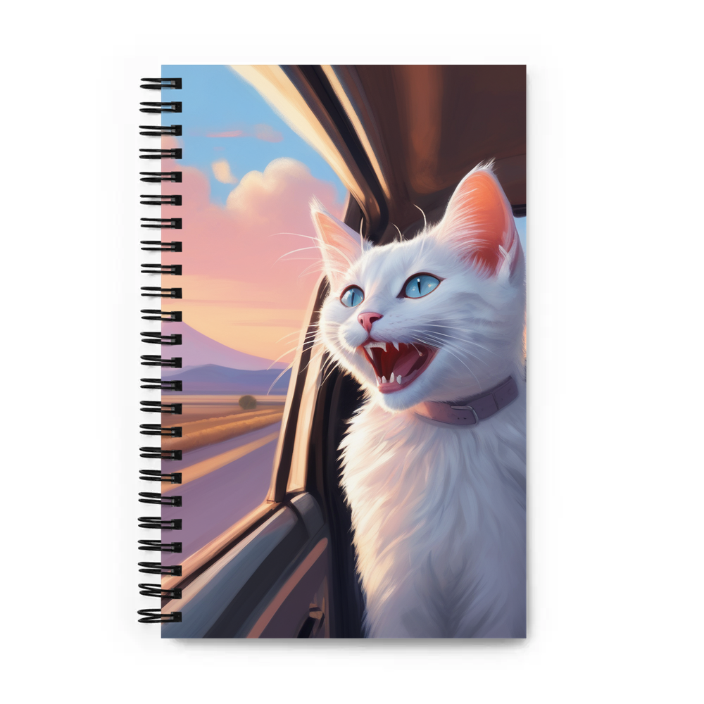 PugMug Custom White Exotic Cat Spiral Notebook