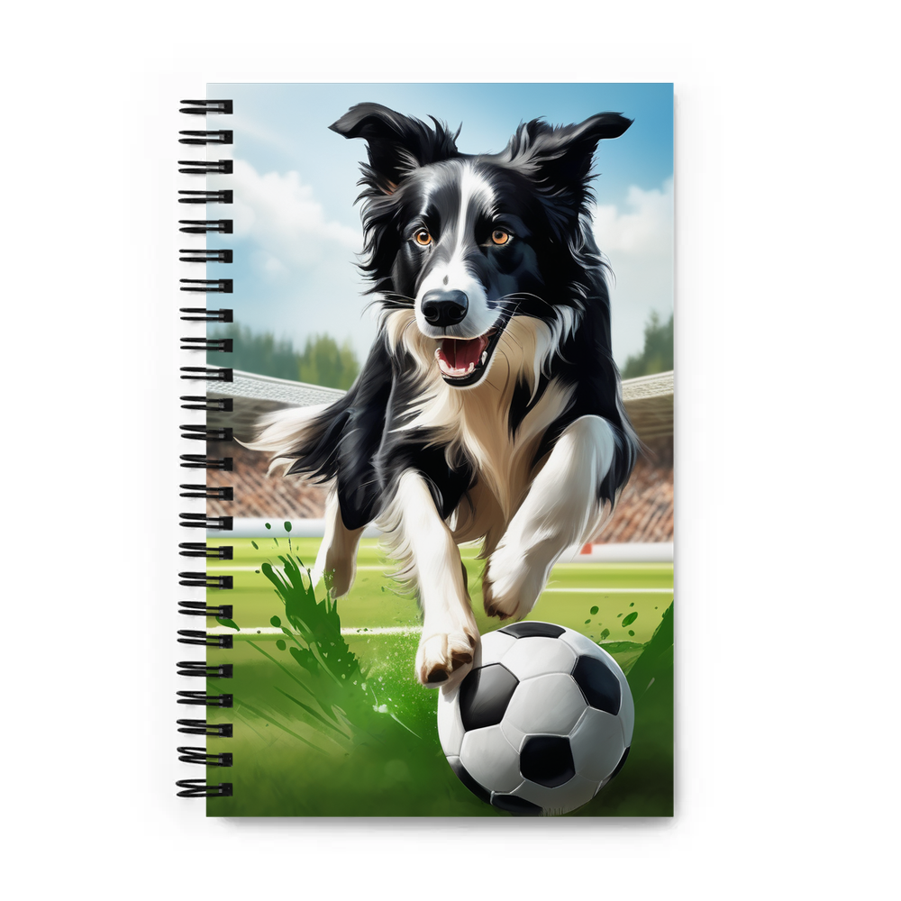 PugMug Custom Border Collie Spiral Notebook