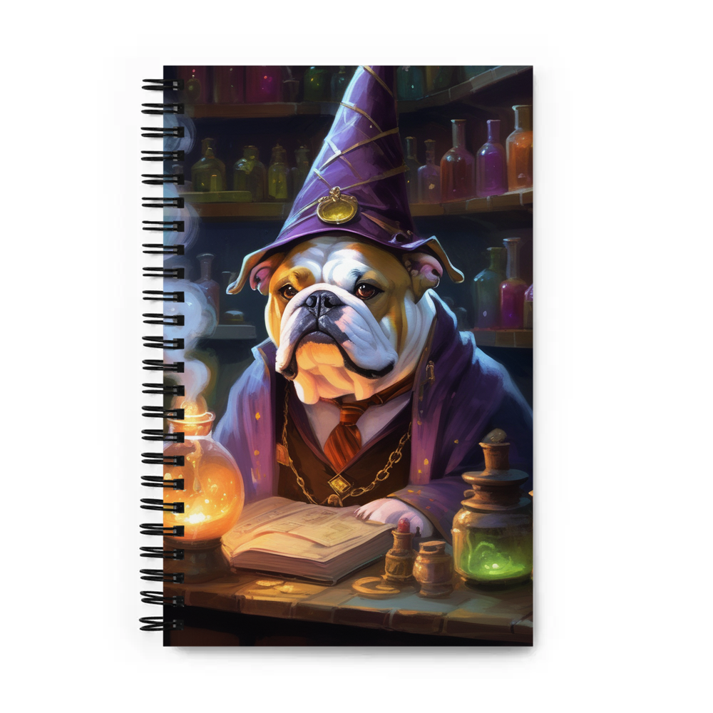 PugMug Custom Bulldog Spiral Notebook